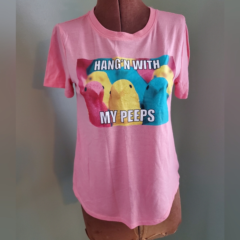 PEEPS Junior Small 3/5 Coral Tee
